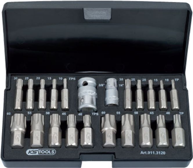 Hovedbilde Torx Bitssett 1/4