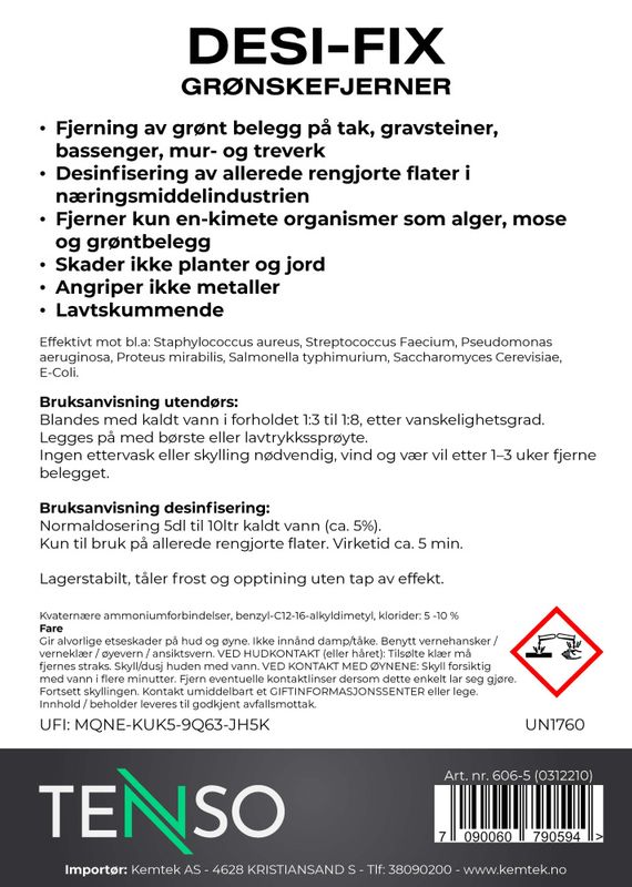 Hovedbilde Desi-Fix Grønskefjerner